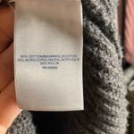 Lands End Women Mock Neck Cable Knit Sweater Dress Gray Long Sleeve Size L 14 16 Size L Photo 7