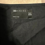 ASOS  Black Cotton Wrap Dress Short Size 4 Photo 4