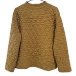 Pretty Garden Quilted Pullover Sweatshirt SMALL Photo 0