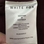 White Fox Boutique White Fox One Desire Mini‎ Dress Small Dark Burgundy Cutout Long Sleeve Beaded Photo 9