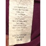 Coverstitched  Burgundy Lace Trim Bell Sleeve Top Size M Photo 5