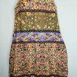 Sheilay Ditsy Floral Multicolor sleeveless Shift Maxi Bohemian Dress LARGE NWT Green Photo 0