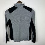 Lauren Active Zip Jacket Women Small Gray Black Quiet Luxury Preppy Gym Tennis Photo 2