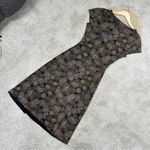 Nine West Vtg Y2K Textured Surplice Sheath Midi Dress Gypsy Art Grungefairy M Photo 7