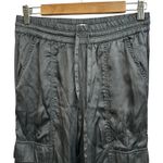 Aerie Gray Silky Cargo Jogger Pants Small Lightweight Drawstring Pockets Photo 1