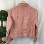 C&C California  Linen Blend Cropped Long Sleeve Trucker Jacket XS Photo 1