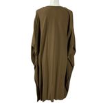 Eileen Fisher LagenLook Tencel Lyocell Kimono Sleeve Kaftan Shift Dress Olive XL Photo 2