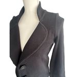 White House | Black Market WHBM Black Knit Button Blazer Jacket Size XS Photo 3