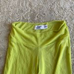 Tiger Mist NWOT XXS lime green mesh cover up side slit flare pants Photo 1