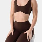 Kamo sports bra and leggings set Brown Size M Photo 0