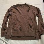 joe's jeans Joe’s Collection Oversized Distressed Sweater Women’s Size Small Brown Photo 0