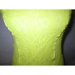 Victoria's Secret New Womens  Dress Lace Strapless Lime Green Yellow Soft S M Sexy Photo 1