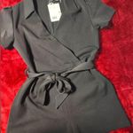 COS NWT  Romper open collar in Black Size M Photo 4