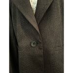 Loft Ann Taylor  Charcoal Lined Short Pleated Back Blazer Jacket size 10 Photo 3