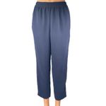 J.Crew Women's Blue White Straight Tapered Leg High Rise Trousers Track Pants 4 Photo 2