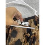 Lounge Beach Lunch  Women's Blouse Animal Print Sheer V Neck Size XS 3/4 Sleeve Photo 7