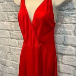 Reiss Leonie Red Wrap MIDI Dress Women’s 2 Feminine Silky V-Neck Classy Photo 8