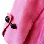 Talbots Linen Blend Blazer Barbie Pink Trapeze Style Women’s Size 10P Spring Photo 7