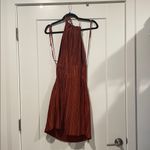 Cult Gaia  Bethanie Elegant Rust‎ Orange Halter Mini Dress Photo 3