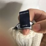 Lands' End Land’s End Women’s Ivory White Sweater Cable Knit Crewneck Pullover Over XSP Photo 5