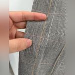 Massimo Dutti  slim chino modal cotton grey check trousers pants size 6 (30) Photo 8