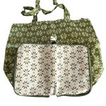 Temptations by Tara Reusable Totes Packable Green White Floral Shopping Bags Photo 1