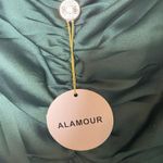 Alamour New the label Delara emerald maxi dress with train sz S Photo 2