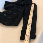 6 Degrees  Black Double-Breasted Pea Coat Collared long sleeve Full Zipper Front Photo 10