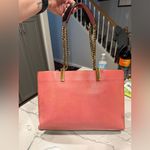 Chloé Tri Color Carey Leather Tote Bag in Cream, Pink, Black Gold Hardware Photo 1