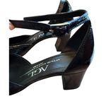AGL Attilio Giusti Leombruni Black patent Ankle Strap Pointed Toe Pumps 6.5 Photo 6