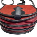 Vintage: Boots ‘n Bags ❁ Accordion Mini Crossbody Saddle Bag ❁ Brick Red Leather Photo 8