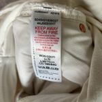 Topshop NWT Maternity Jeans Womens 26 Cream Straight Raw Hem Neutral Minimalist Photo 5