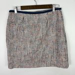 Loft Mini Skirt 4 Multicolor Tweed Bouclé Pocket Preppy Old Money Chic Career Photo 2
