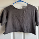 Aerie  Grey Top Crop Photo 0