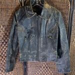 Vintage Winlit Distressed Leather Motorcycle Jacket Brown Size M Photo 0