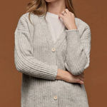 Tradlands Womens Judith Cocoon Cardigan Heather Grey XS Gray Photo 0