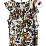 Tibi  Silk Abstract Flutter Sleeve Top Sz. 0 Photo 0