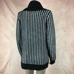 Calvin Klein Black & White Textured Cowl Neck Sweater MEDIUM Photo 5