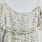 Free People Racing Hearts ecru ivory all over crochet dress. Size XS Photo 5