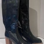 Leila Stone Vegan Black Patent Leather Cynira Knee Photo 0