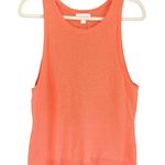 Charter Club Womens Knit Tank Top Sleeveless Casual Coral Cotton Linen Medium Photo 0