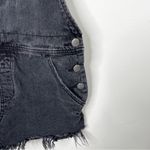 Free People 100% Cotton Black Raw Hem Jumper Overall Dress Dressall Sz. 0 Photo 4