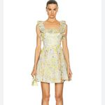 Zimmermann NWT  Floral Cream and Yellow Mini Dress size 4 Photo 1