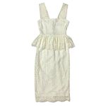 Robert Rodriguez  Peplum Lace Dress - Ivory - 0 Photo 3