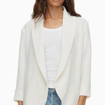 Wilfred North Blazer Shawl Collar Drape Front Jacket Beige L Japanese crepe Photo 0