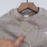 Gymshark  Seamless Camo Ruched Short Sleeve Athletic Top XS Gray Photo 3