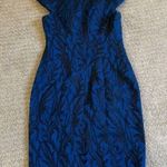 J.Crew Navy Blue & Black Sparkle Floral Sheath Dress Photo 3