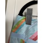 Rachelle Womens Skirt Sz 6 Blue Pink Orange Green Satin Striped Lace NEW Photo 4