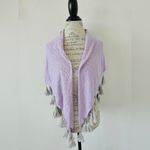 barney's new york  Lavender Gray Tassel Lsrge Neck Scarf Wrap Photo 1