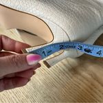 Steve Madden  Lavan Croc-Embossed Ivory Leather Kitten Heel Boots Women’s Size 5 Photo 11